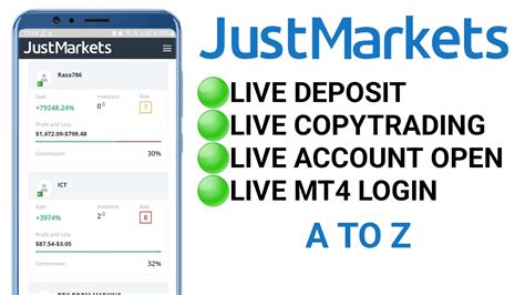 Webtrader JustMarkets .